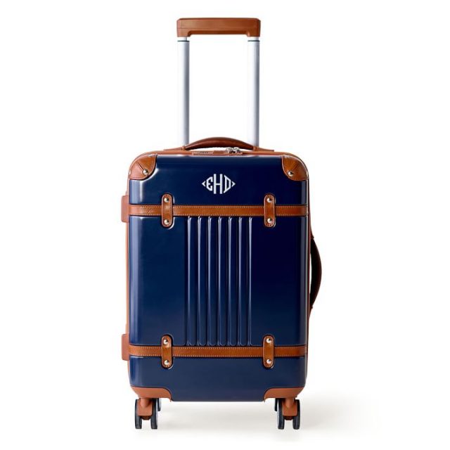 blue carry on suitcase