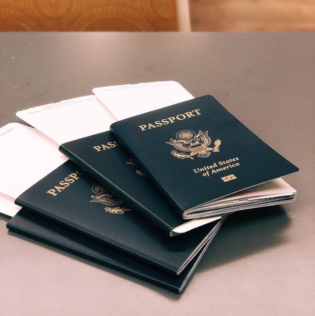 american passports on table